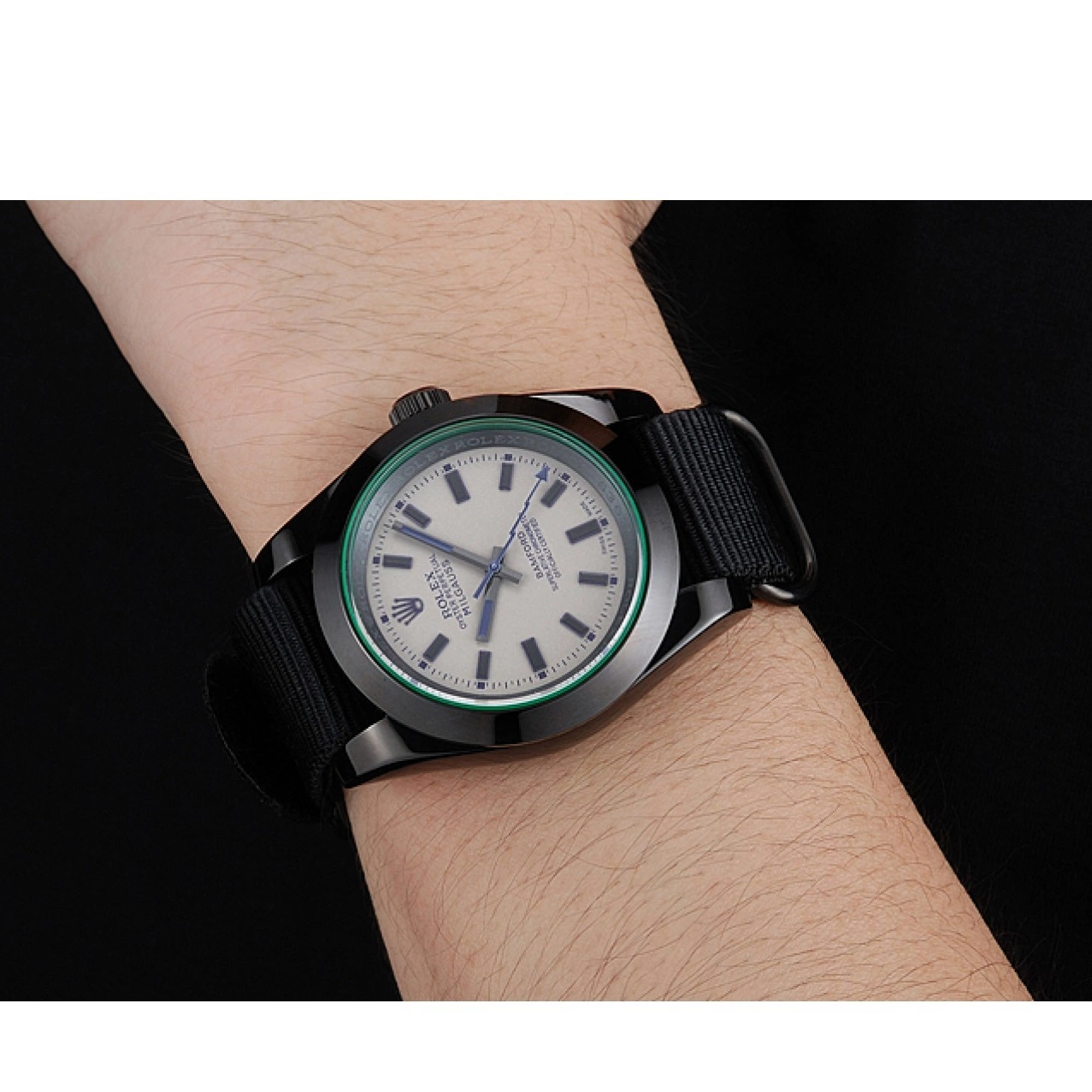 Rolex copies cheap Strap Black Milgauss Bamford 622000 Rolex Nylon 0518